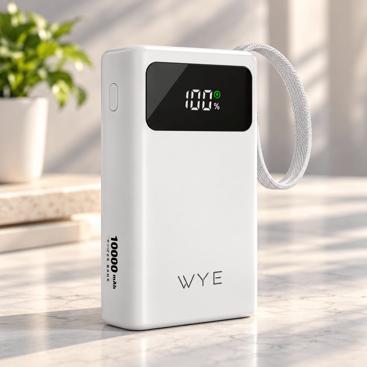 WYE 30W Power Bank With Built-In Cables & LED Display