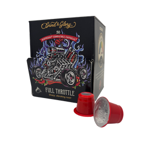 Grind & Glory Full Throttle Roast 50 Nespresso Compatible Capsules