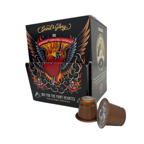 Grind & Glory Not For The Faint Hearted Roast 50 Nespresso Compatible Capsules