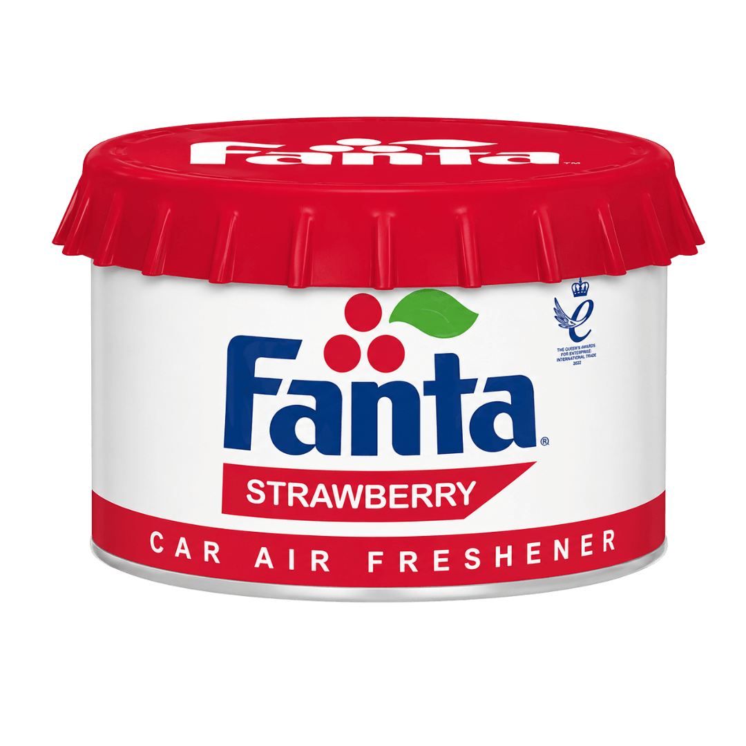 Airpure Fanta Strawberry Iconic Cap Scented Car Air Freshener