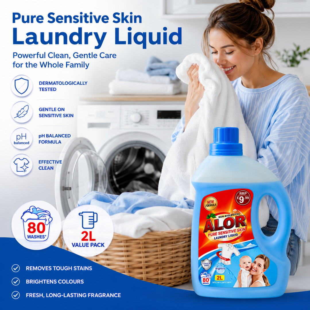 Alor Non Biological Laundry Liquid 80 Wash