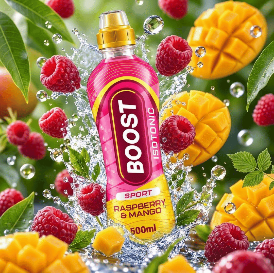 Boost Sport Isotonic Raspberry & Mango Drink 500ml Pack of 12
