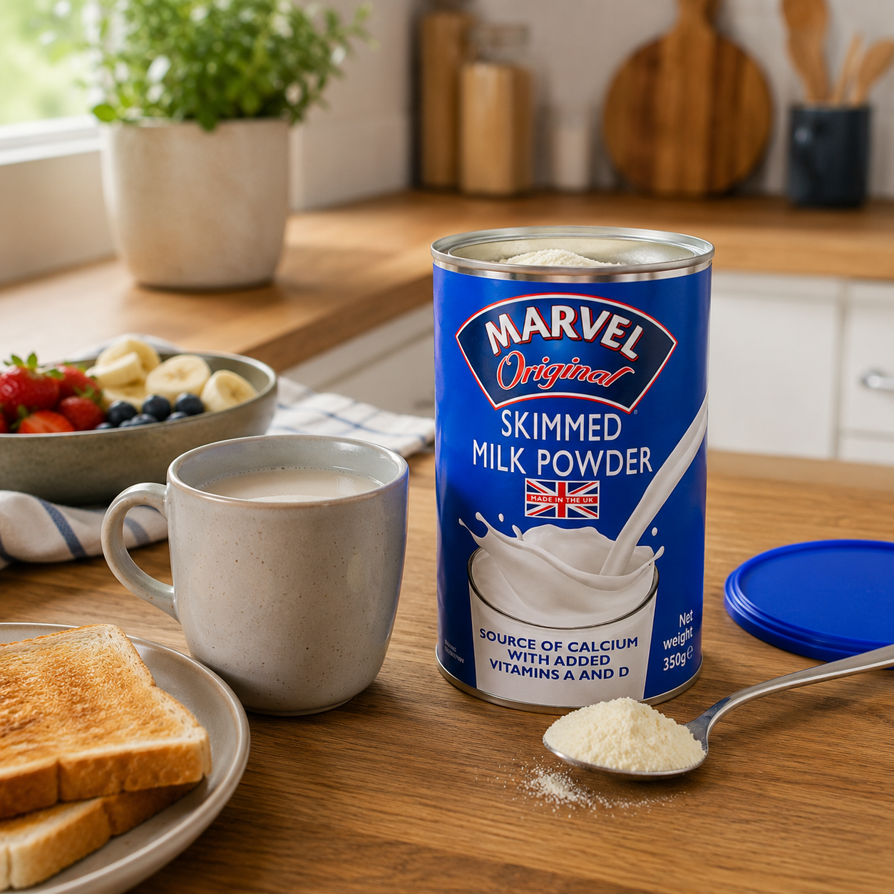 Marvel Original Skimmed Milk Powder Instant Dried Skimmed Milk 350g