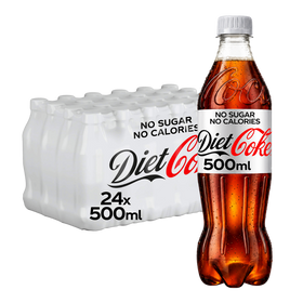 Diet Coke 500ml Bottles Pack of 24