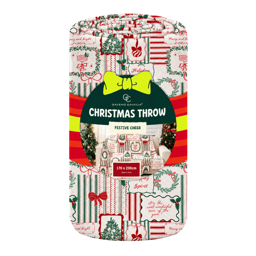Gaveno Cavailia Festive Cheer Christmas Throw 170x230cm