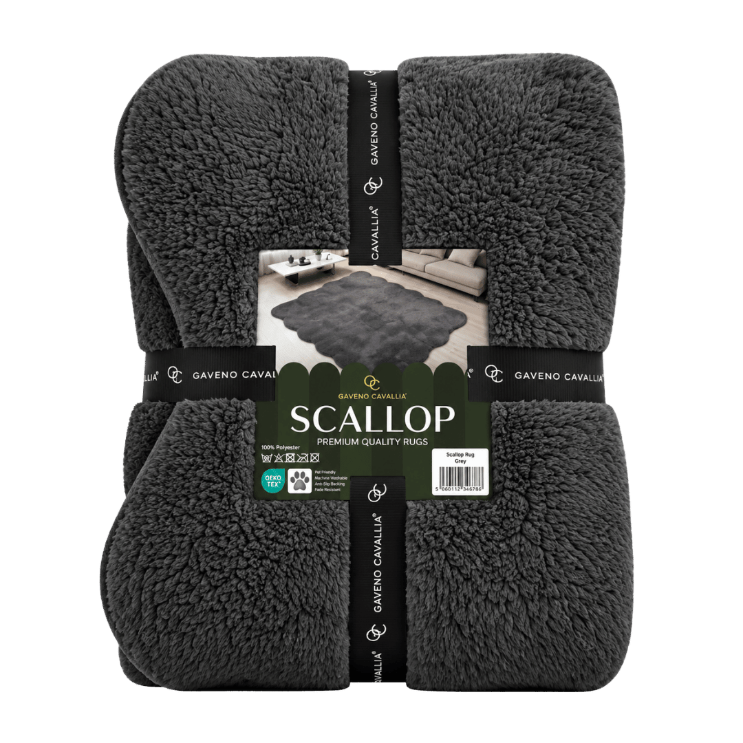 Gaveno Cavailia Scallop Rug 160x230 Black