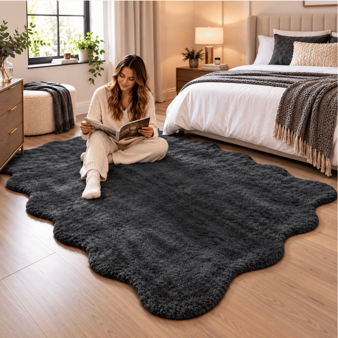 Gaveno Cavailia Scallop Rug 160x230 Black