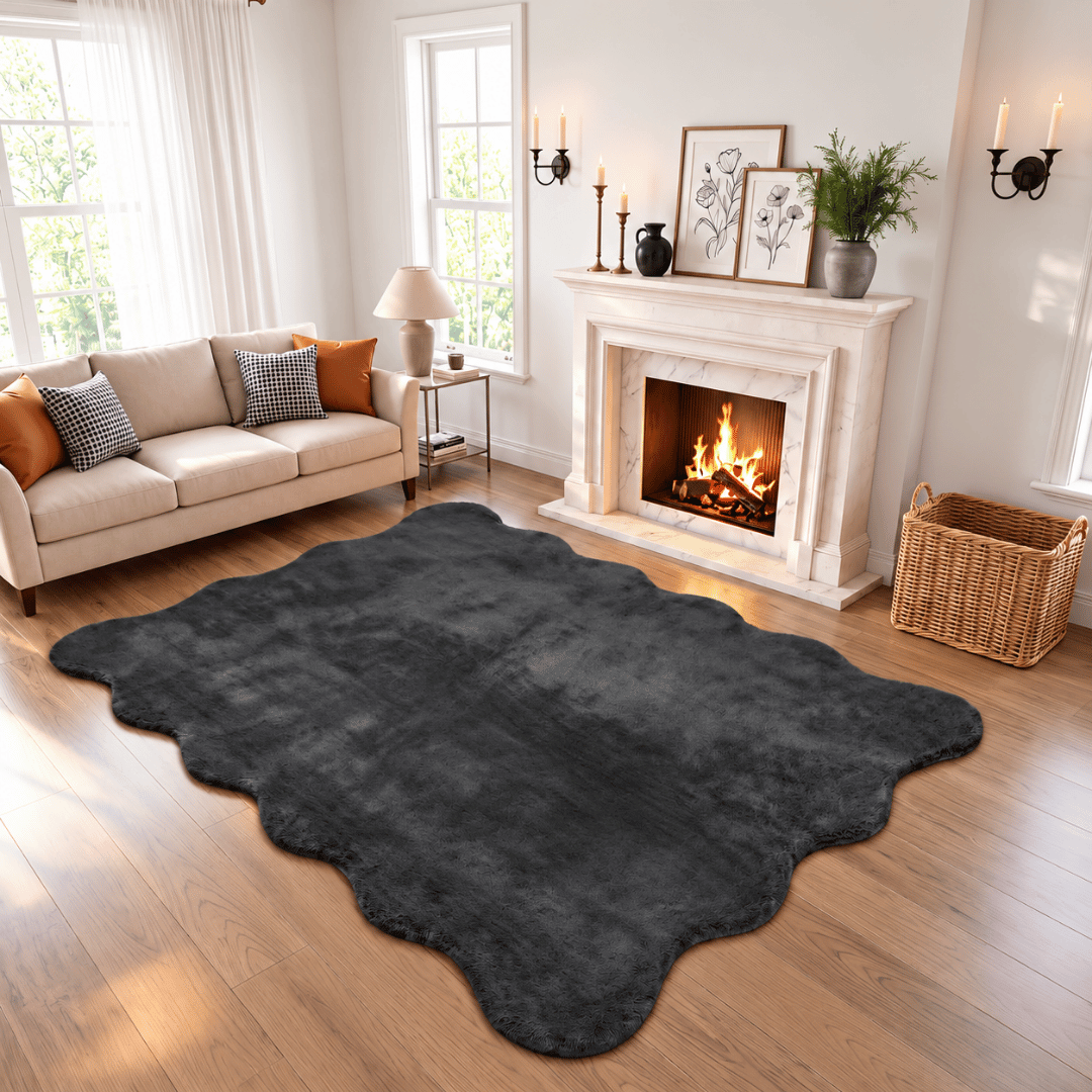 Gaveno Cavailia Scallop Rug 160x230 Black