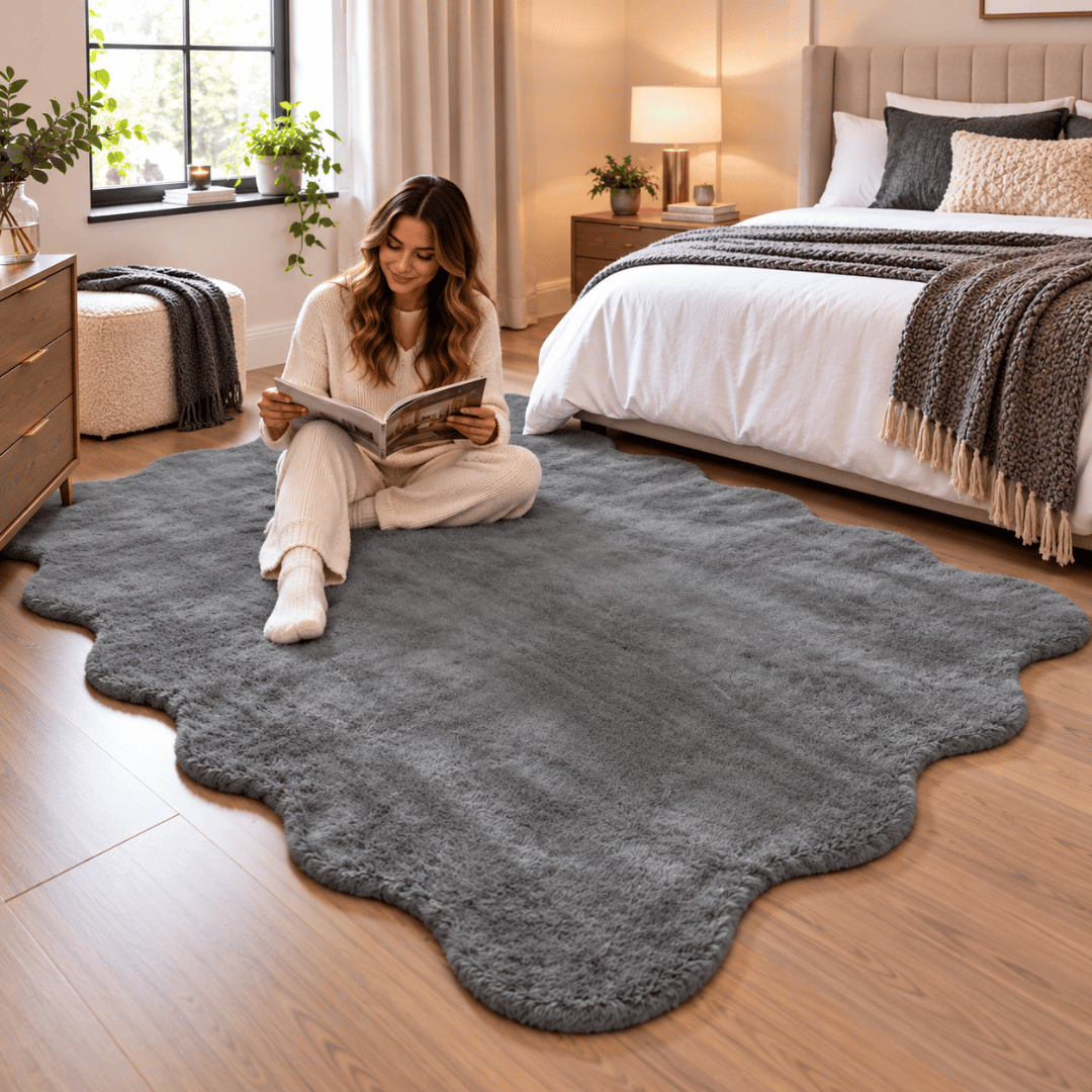 Gaveno Cavailia Scallop Rug 160x230 Charcoal