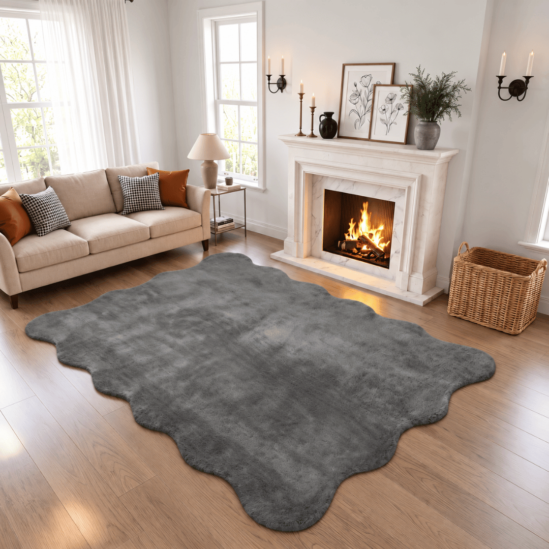 Gaveno Cavailia Scallop Rug 160x230 Charcoal