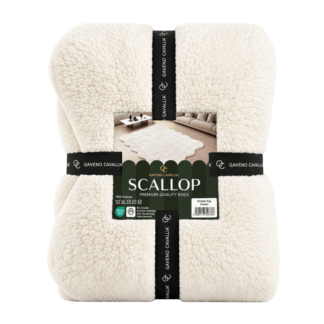 Gaveno Cavailia Scallop Rug 160x230 Cream