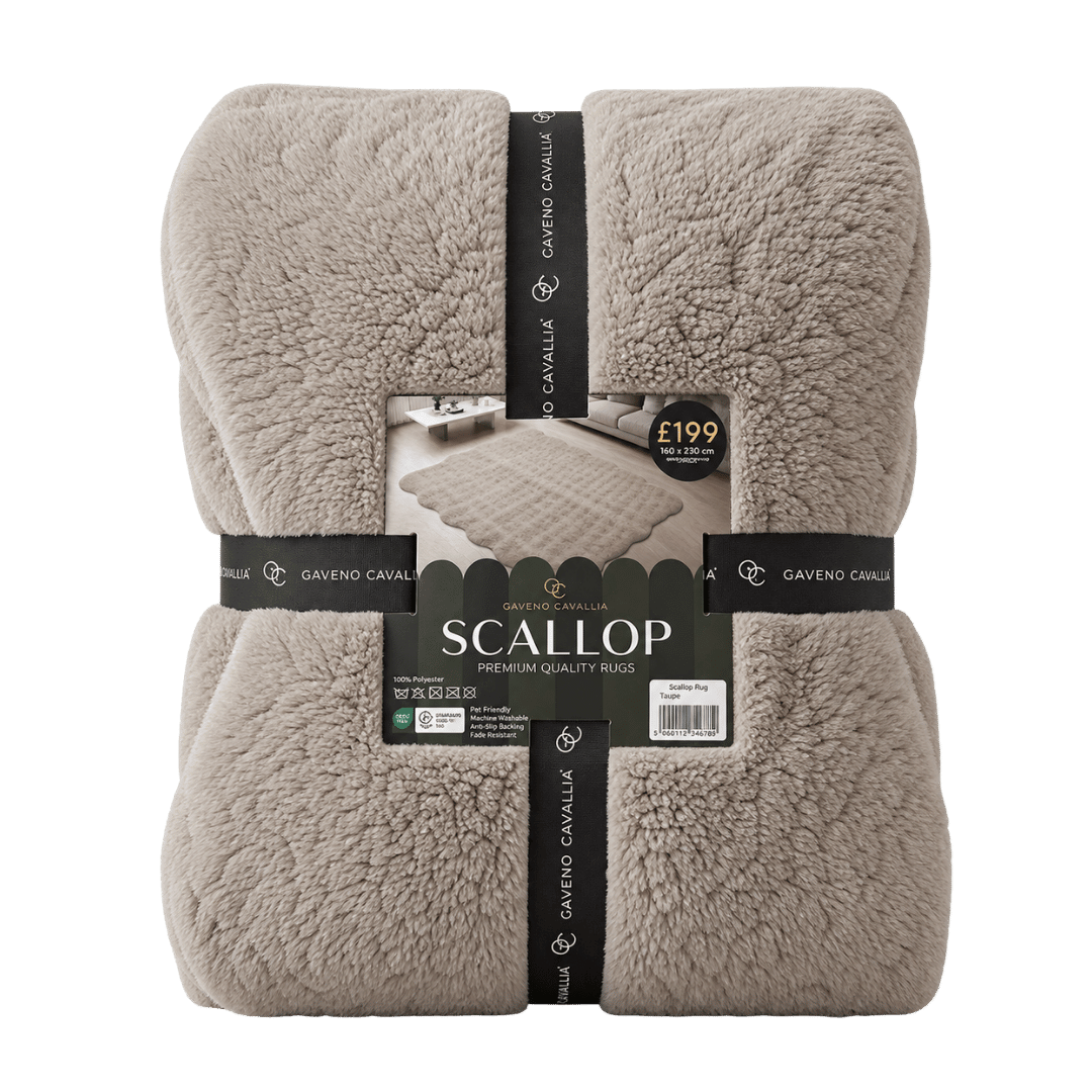 Gaveno Cavailia Scallop Rug 160x230 Natural