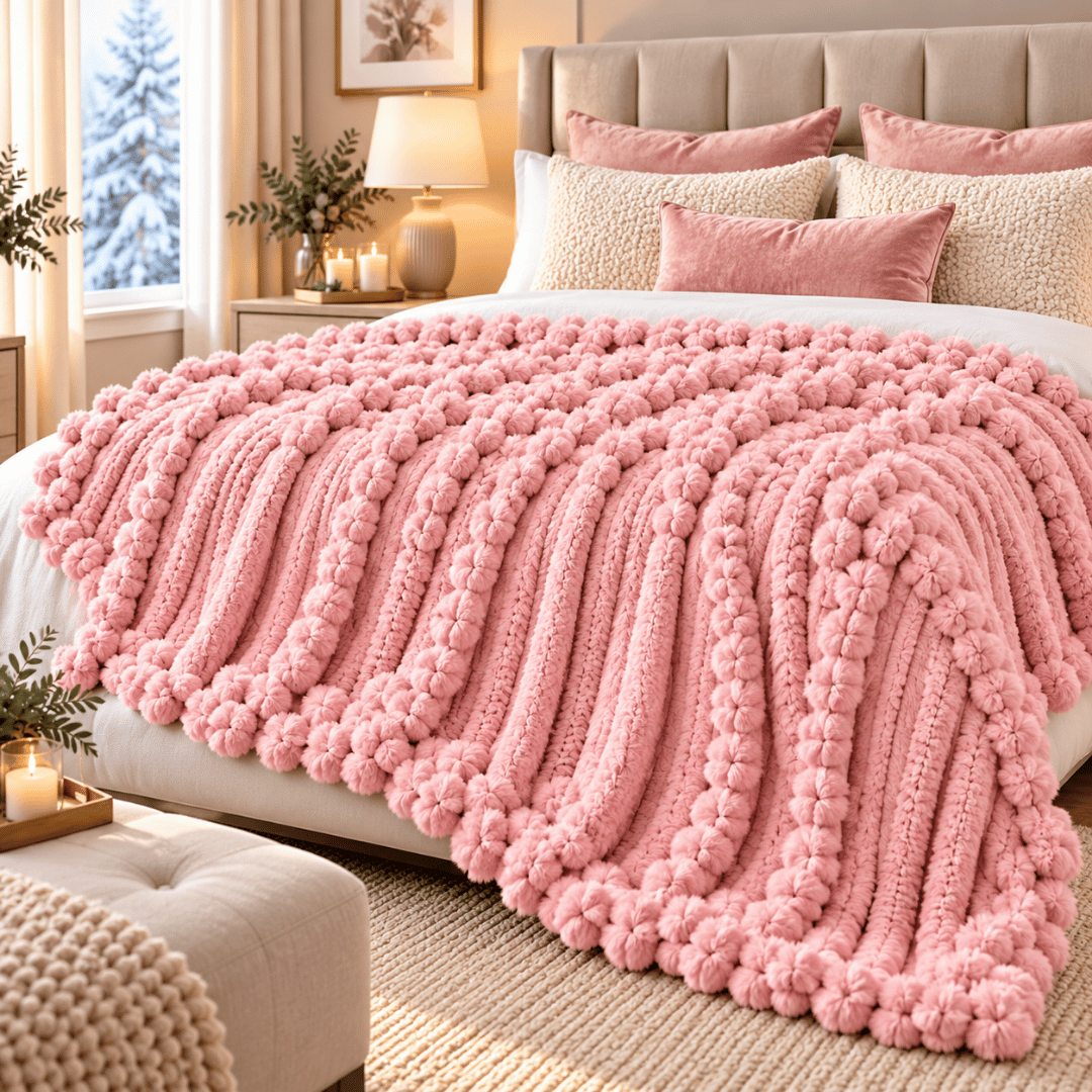 Gaveno Cavailia Supreme Ribbed Throw 150x200 Pink