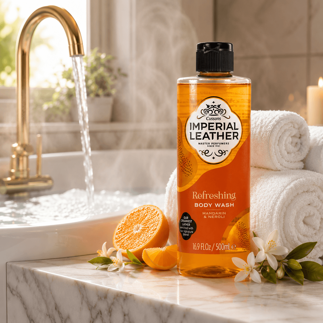 Imperial Leather Refreshing Body Wash Mandarin & Neroli 4 x 500ml