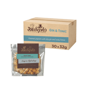 Joe & Seph Gin & Tonic Popcorn Snack Packs  30 x 32g