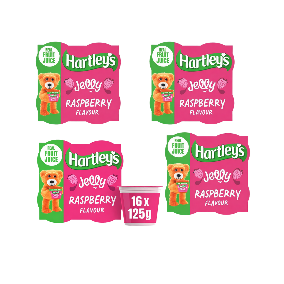 Hartley's Raspberry Jelly 16 × 125g Pots