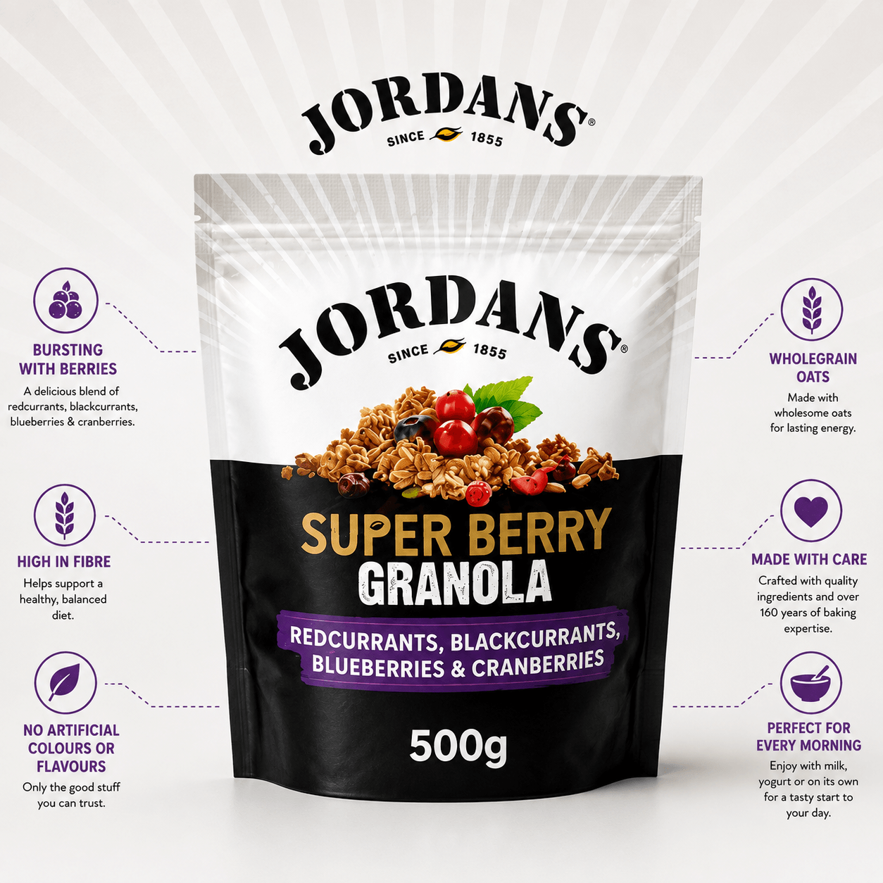 Jordans Super Berry Granola 4 x 500g