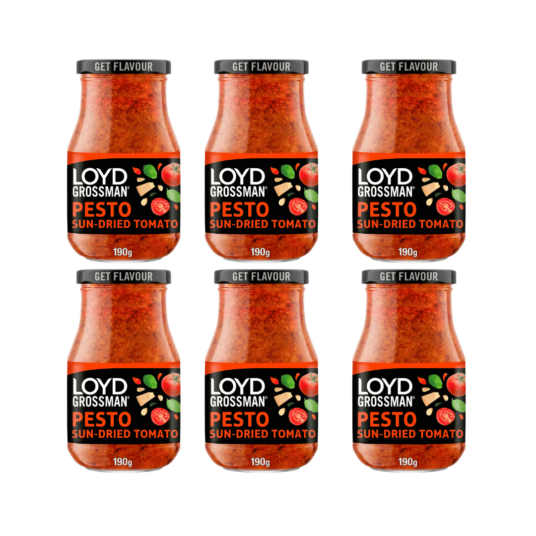 Loyd Grossman Pesto Sun-Dried Tomato 6 x 190g