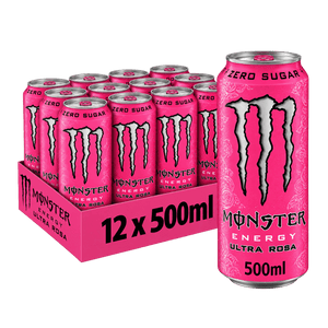 Monster Energy Ultra Rosa Zero Sugar 500ml Cans Pack of 12