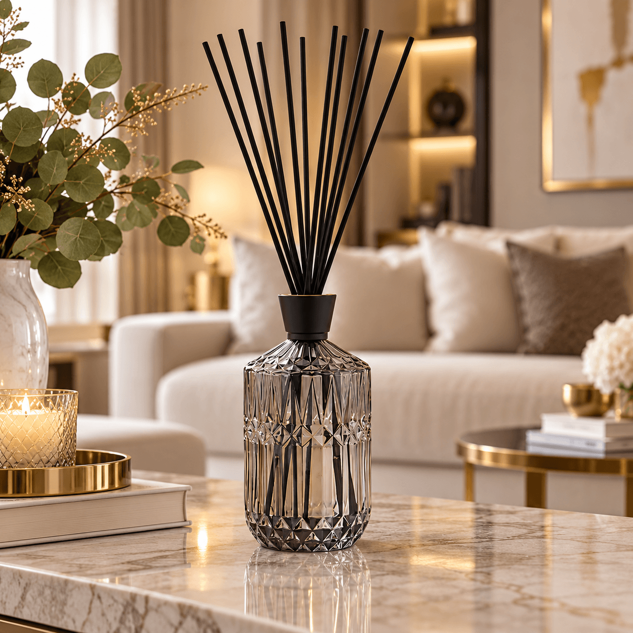 Maison Parfum Cedarwood & Oakmoss 1000ml Crystal Diffuser