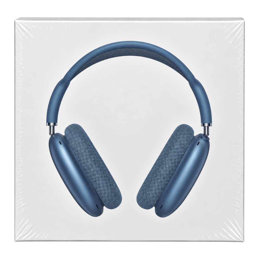 Max Wireless Headphones With Smart Case- Blue