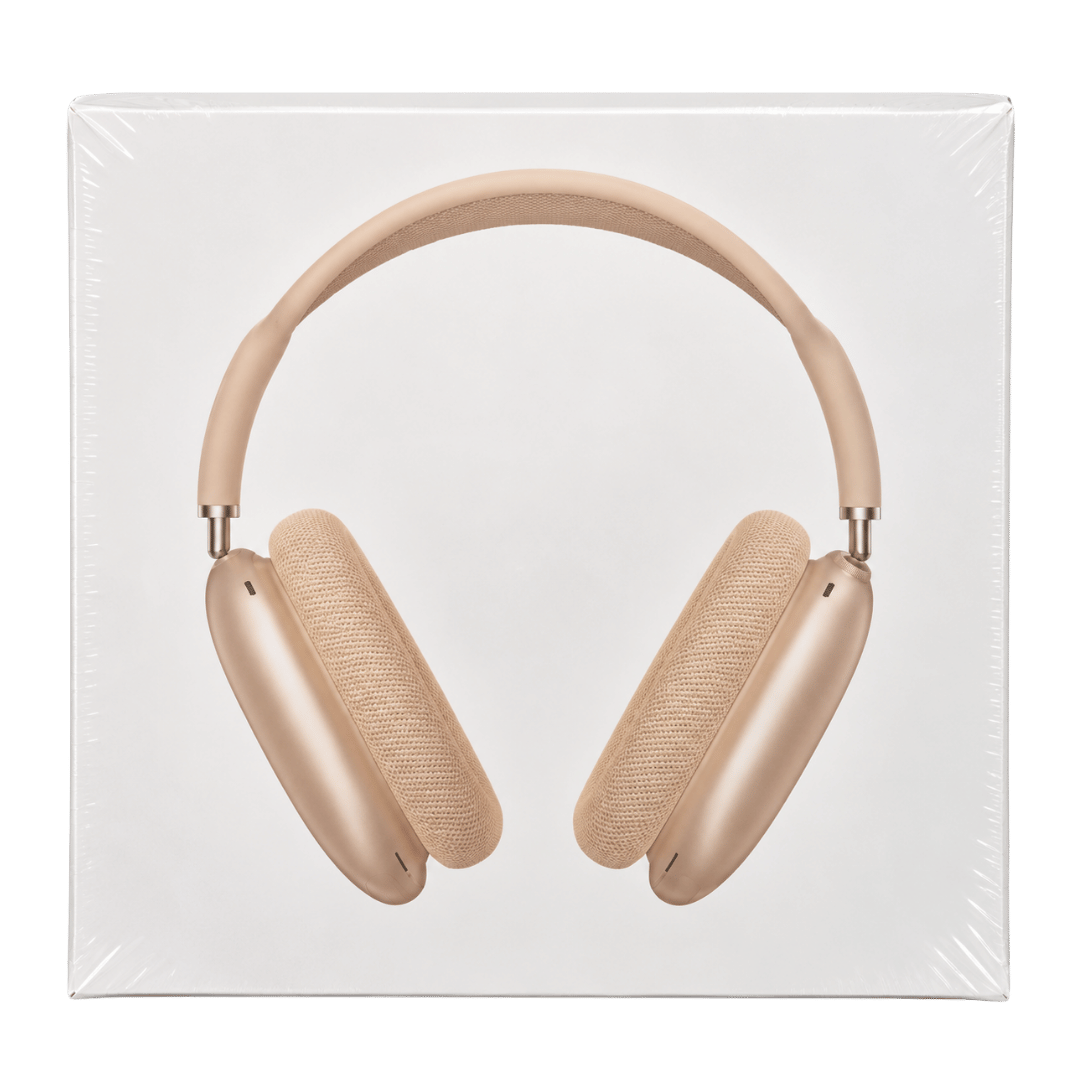 Max Wireless Headphones With Smart Case- Gold