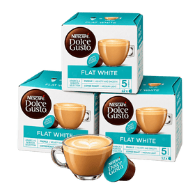 Nescafé Dolce Gusto Flat White Coffee 3 x 12 Pods