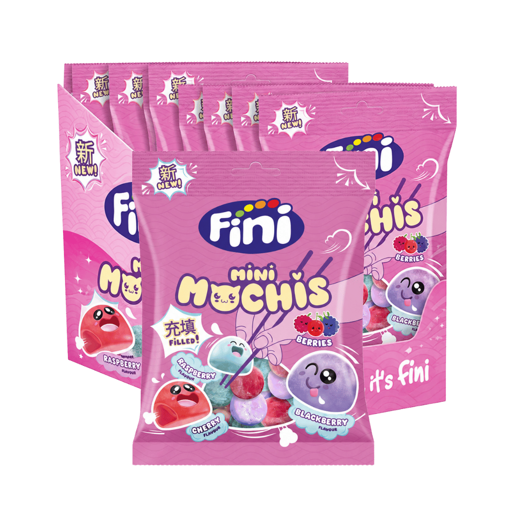 Fini Mini Mochis Berries Soft Berry Flavoured Chewy Sweets 12 x 90g