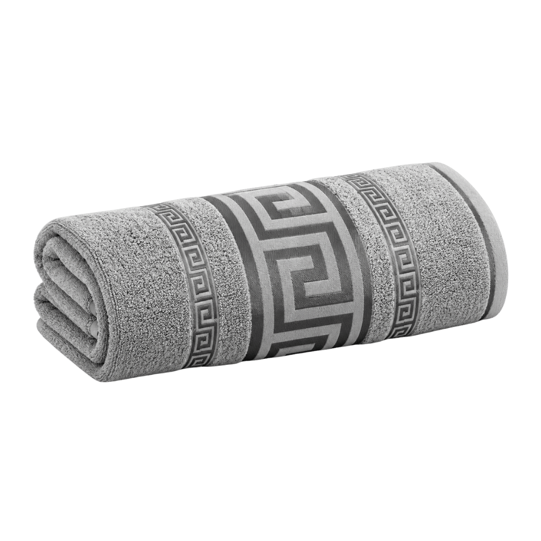 Regent Greek Jumbo Bath Sheets – Grey 90 x 180cm