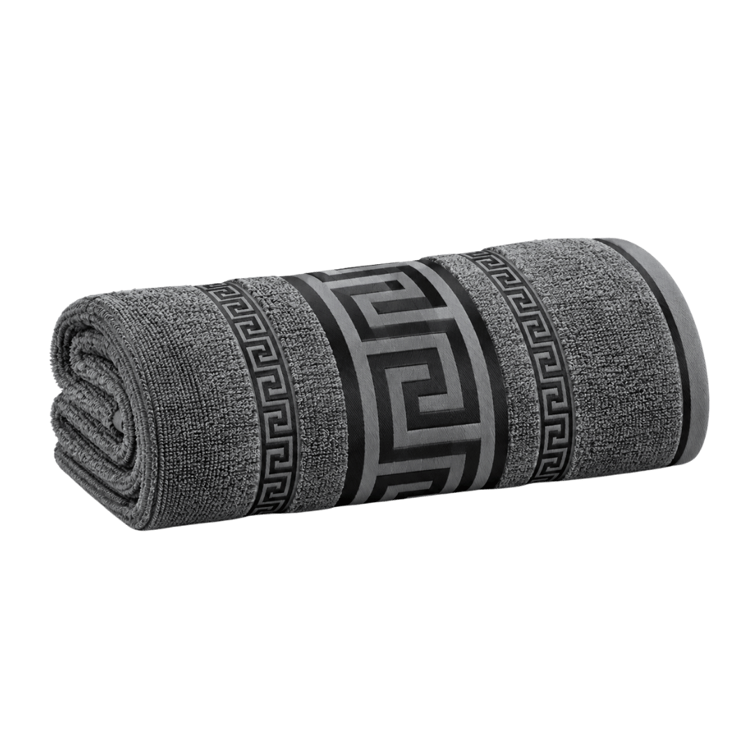 Regent Greek Jumbo Bath Sheets – Charcoal 90 x 180cm
