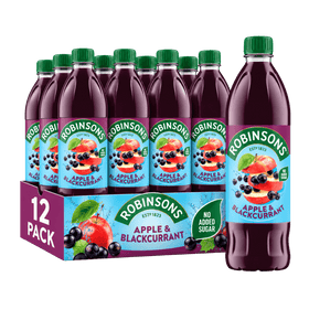 Robinsons Real Fruit Apple & Blackcurrant- 12 x 1L
