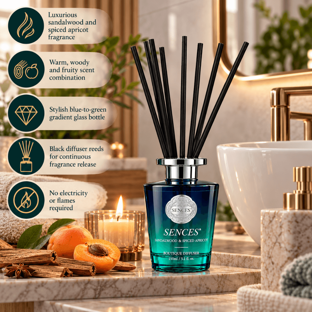 Sences Sandalwood & Spiced Apricot 150ml Diffuser
