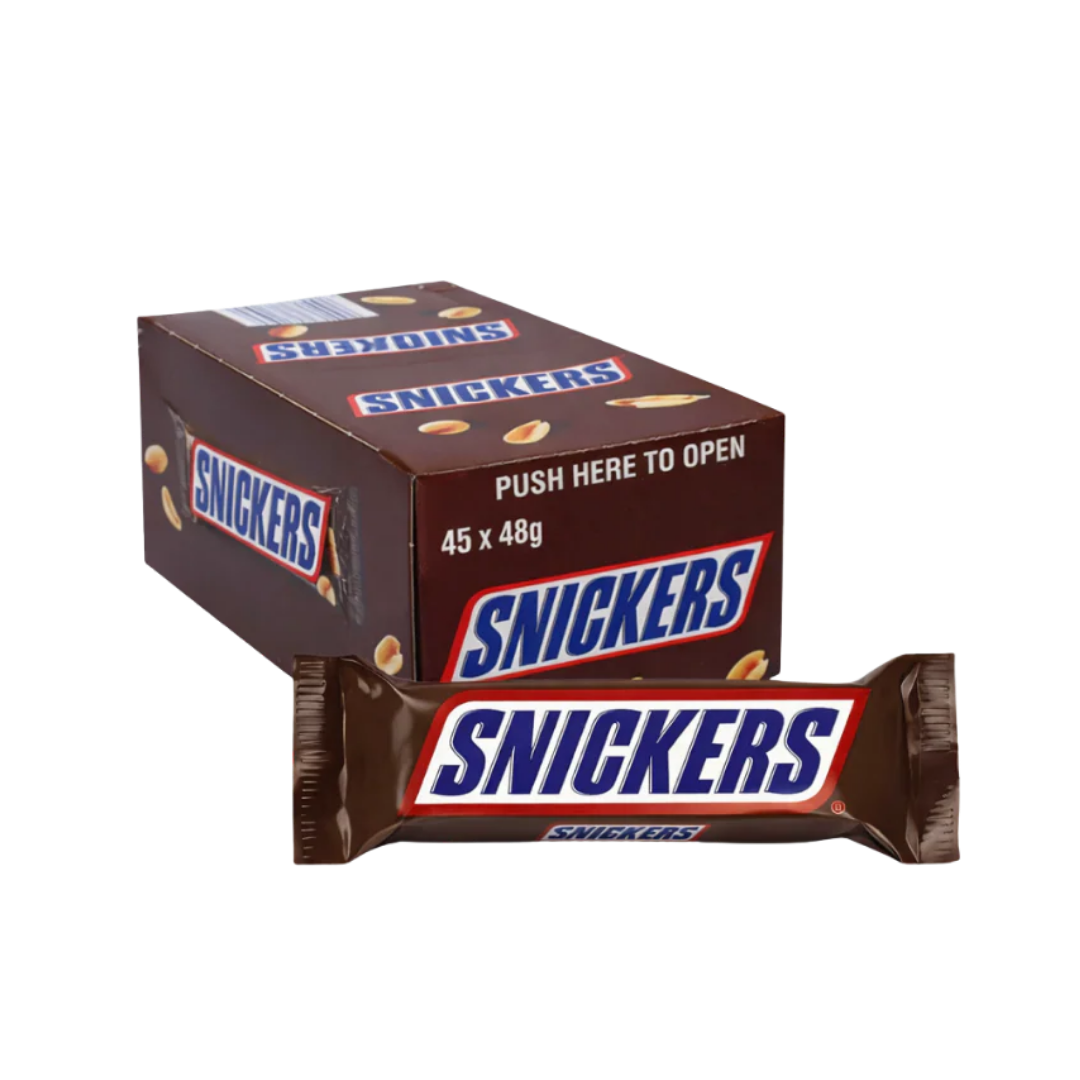 Snickers Classic Chocolate Bars Case 45 x 48g