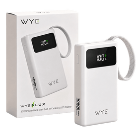 WYE 30W Power Bank With Built-In Cables & LED Display