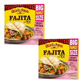 MULTIBUY Old El Paso Crispy Chicken Mild Mexican Fajita Kit 2 x 835g
