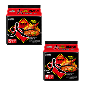 MULTIBUY - Paldo Hwa Ramyun Hot & Spicy Instant Noodles 10 Pack